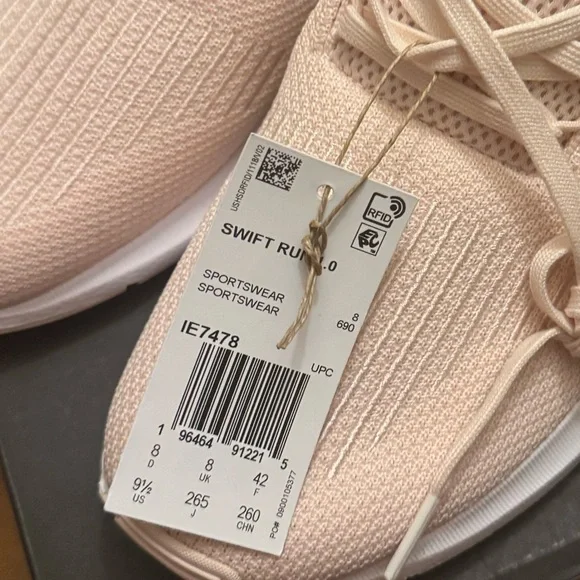 Adidas Women's Light Pink Sneakers - Picture 6 of 6